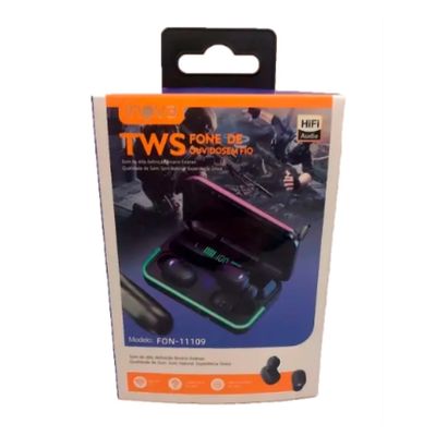 Fone Estéreo TWS Bluetooth 5.0  HIFI 30mAH FON11109