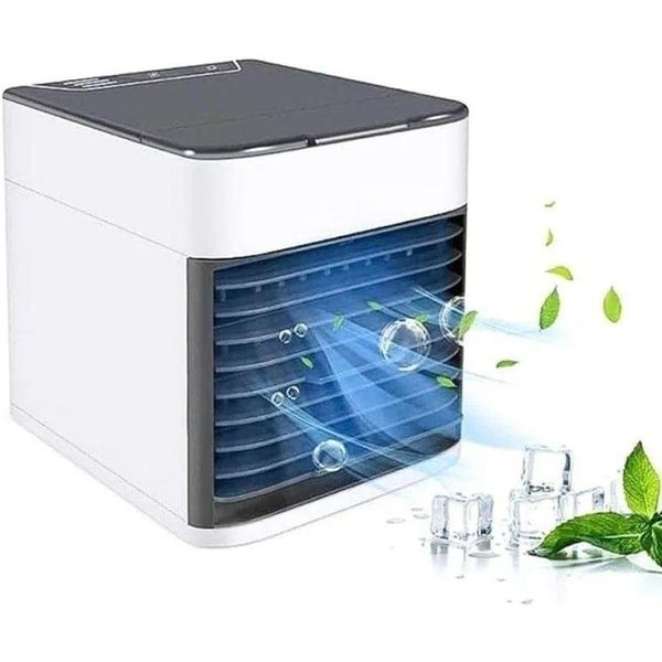 Mini Ar Condicionado Portátil Arctic Air Cooler Umidificador Climatizador Luz Led USB / Ar puro