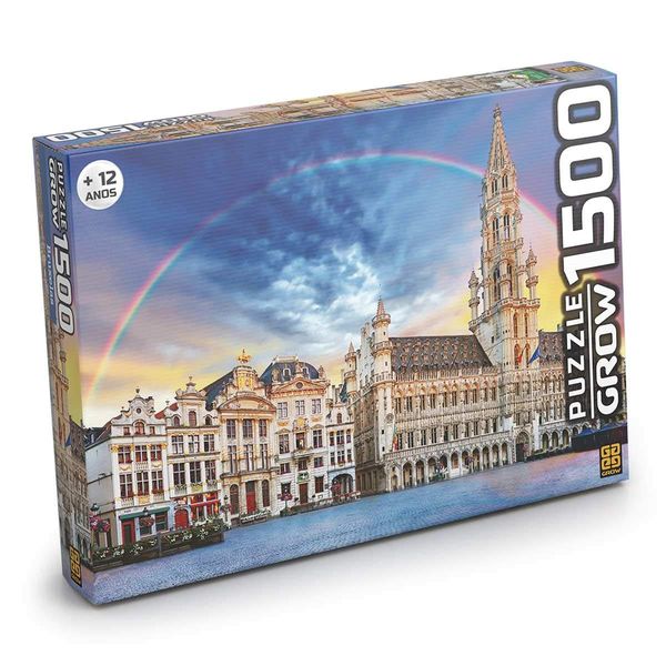Quebra-Cabeça - 1500 Peças - Bruxelas - Grow GROW03736 Quebra-Cabeça - 1500 Peças - Bruxelas - Grow GROW03736
