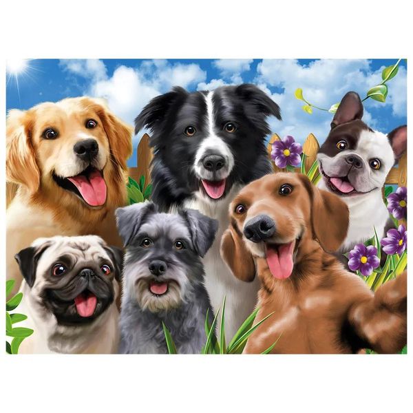 Quebra-Cabeça - 500 peças - Selfie Pets GROW03742 Quebra-Cabeça - 500 peças - Selfie Pets GROW03742