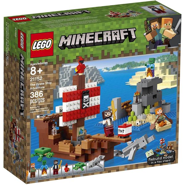 LEGO Minecraft - Aventura no Navio Pirata - 21152 LEGO 21152