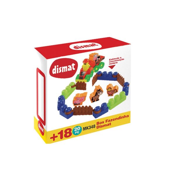 Blocos De Montar - Box Fazendinha - Dismat MK348 Blocos De Montar - Box Fazendinha - Dismat MK348