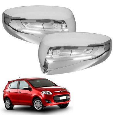Aplique Cromado Capa Retrovisor Pálio 2012/2019  Grand Siena 2013/2022 Mobi 2016/2022 Par