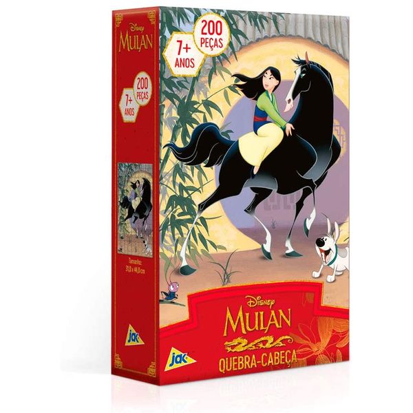 Quebra Cabeça - 200 peças - Disney - Mulan - Toyster TOYS2681