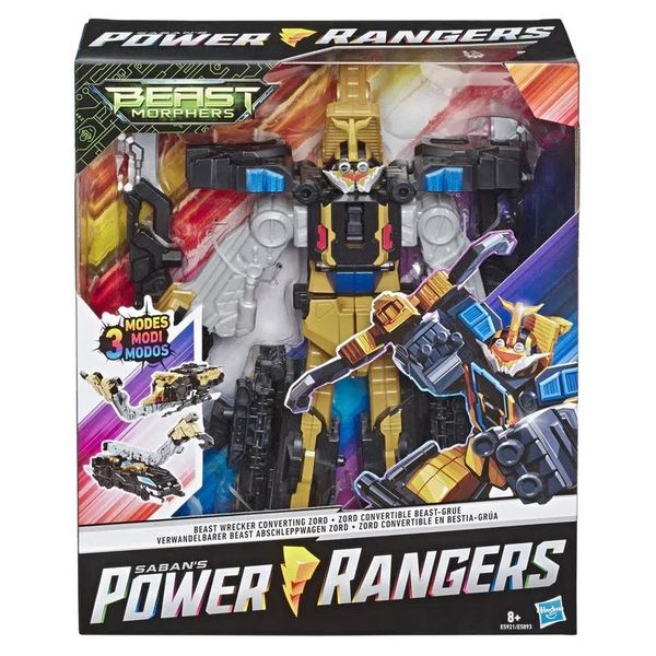 Figura Transformável - Power Rangers - Beast Morphers - 3 em 1 - Beast Wrecker - Hasbro Transformers