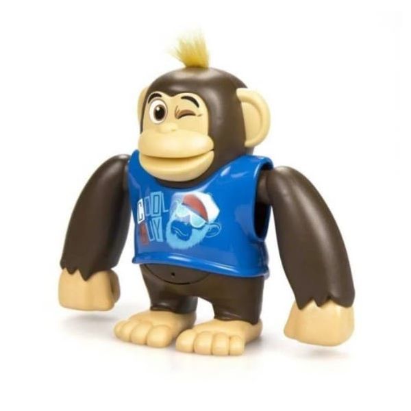 Figura Interativa Macaco Dançante - Chimpy Azul - Candide Candide Figura Interativa Macaco Dançante - Chimpy Azul - Candide Candide