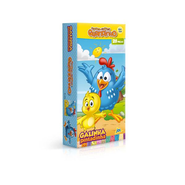 Quebra Cabeça Grandinho - 28 peças - Galinha Pintadinha - Toyster TOYS2743 Quebra Cabeça Grandinho - 28 peças - Galinha Pintadinha - Toyster TOYS2743