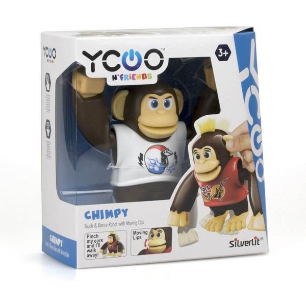 Figura Interativa Macaco Dançante - Chimpy Branco - Candide Candide