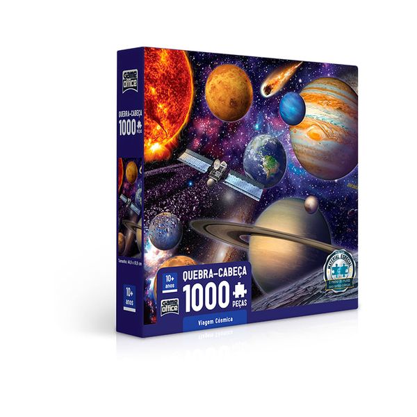 Quebra Cabeça - 1000 peças - Viagem Cósmica - Toyster Toyster