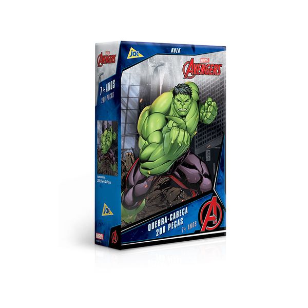 Quebra-Cabeça - 200 Peças - Os Vingadores - Hulk - Toyster TOYS2690