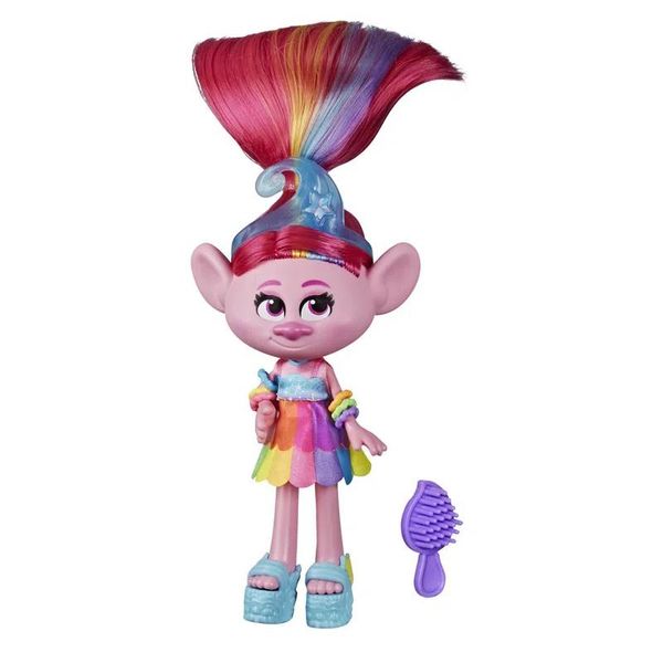 Mini Figura com Acessórios - DreamWorks - Trolls World Tour - Glam Poppy - Hasbro Trolls