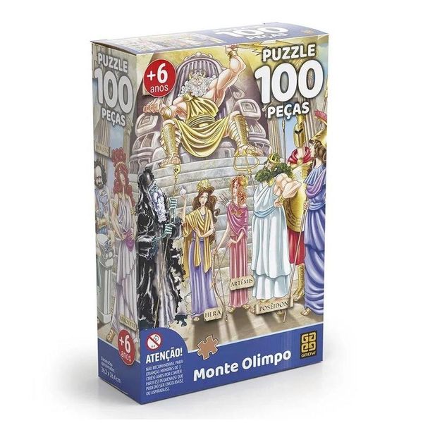 Quebra-Cabeça - 100 Peças - Monte Olimpo - Grow GROW03753 Quebra-Cabeça - 100 Peças - Monte Olimpo - Grow GROW03753