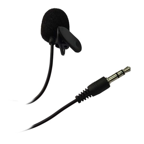 Microfone de Lapela Entrada P2 JH-043 - Tudo em Caixa