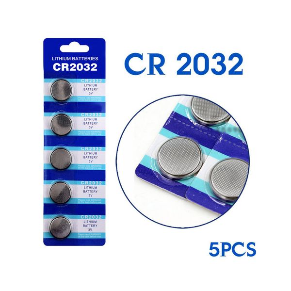 Bateria de Lítio 3V Cartela com 5 Peças CR2032 Bateria de Lítio 3V Cartela com 5 Peças CR2032