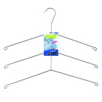 Cabide para Camisa Triplo Camiseiro Cromado Organização Roupa Armário