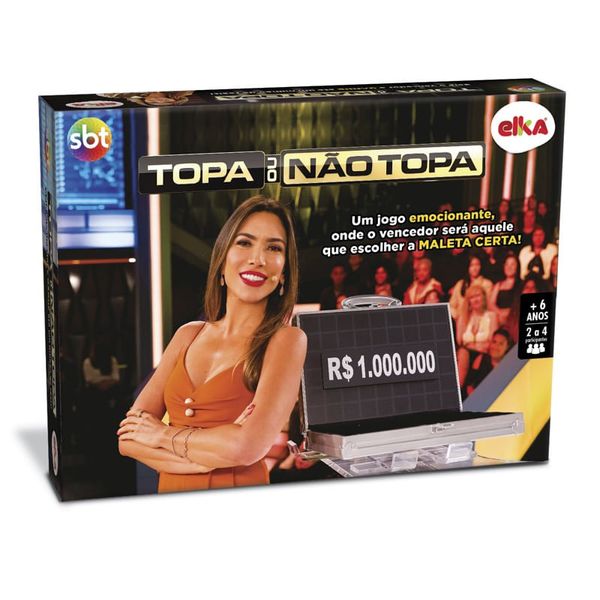 Jogo - Topa ou Não Topa - SBT - Elka ELKA1151 Jogo - Topa ou Não Topa - SBT - Elka ELKA1151