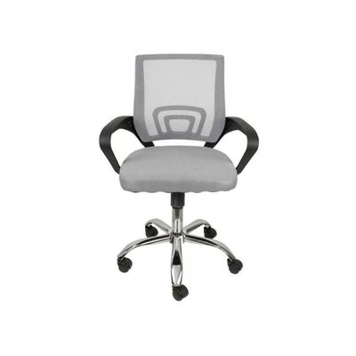 Kit 6 Cadeiras De Escritório Begonia Tela Mesh Ergonômico Cinza