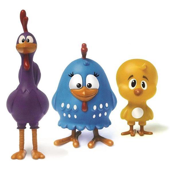 Mini Figuras - Galinha Pintadinha - 3 Personagens - Elka ELKA1128 Mini Figuras - Galinha Pintadinha - 3 Personagens - Elka ELKA1128
