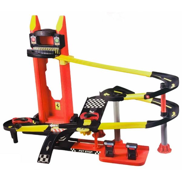 Pista de Percurso e Veículo - Ferrari Race & Play Evolution - Elevator Playset - Bburago BUR56668 Pista de Percurso e Veículo - Ferrari Race & Play Evolution - Elevator Playset - Bburago BUR56668