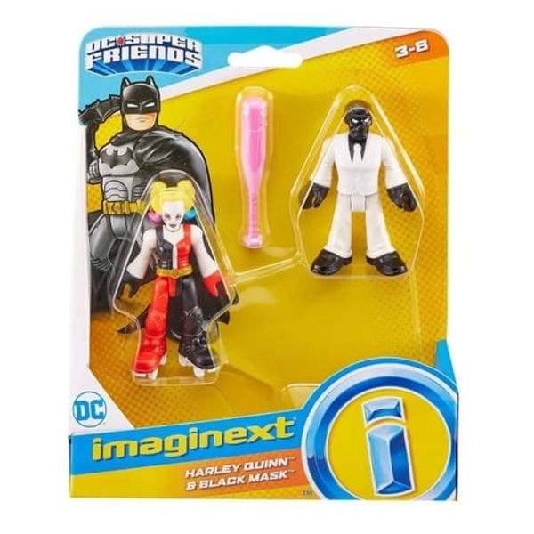 Fisher Price Figura - SUPERMAN E METALO - ARLEQUINA E MASCARA NEGRA Mattel Fisher Price Figura - SUPERMAN E METALO - ARLEQUINA E MASCARA NEGRA Mattel