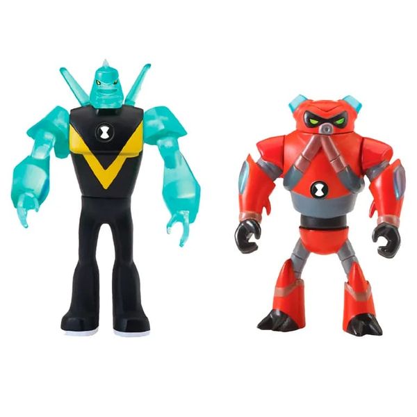 Figura Transformável - Ben 10 - 2 em 1 - DIAMANTE E ENXURRADA SUN1795
