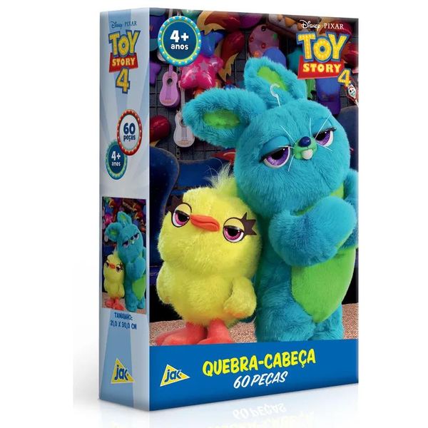 Quebra Cabeça 60 peças Toy Story 4 - Duck e Bunny Conejo - Toyster Toyster