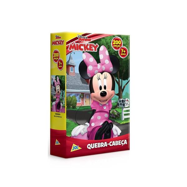 Quebra-Cabeça 200 peças Mickey Disney Junior - Minnie - Toyster Toyster Quebra-Cabeça 200 peças Mickey Disney Junior - Minnie - Toyster Toyster