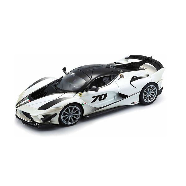 Miniatura - Carro - Ferrari Fxx-K Evo - 1:18 - Bburago Race & Play - BRANCO BUR16012