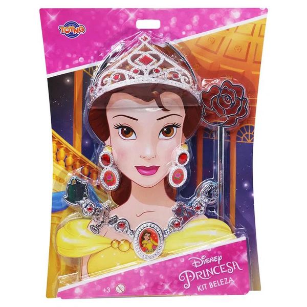 Conjunto de Atividades - Kit de Beleza e Acessórios - Princesas Disney - Bela - Toyng Toyng