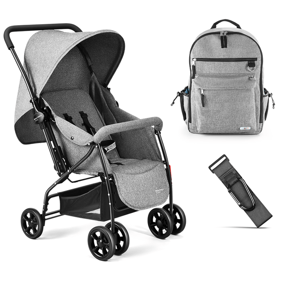 Combo Maternidade - Carrinho Max 0 a 15Kgs com Mochila Maternidade e Gancho Prendedor de Bolsa - BB317K BB317K