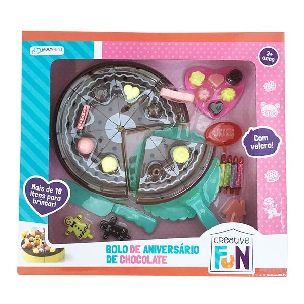 Creative Fun Bolo de Chocolate Indicado para +3 Anos Colorido Multikids - BR649 BR649 Creative Fun Bolo de Chocolate Indicado para +3 Anos Colorido Multikids - BR649 BR649