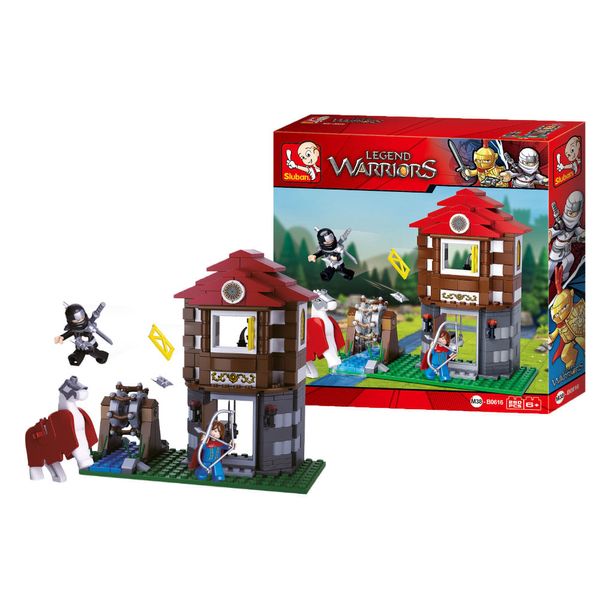 Blocos Cavaleiros Forte De Guerra 280pcs - BR1344 BR1344 Blocos Cavaleiros Forte De Guerra 280pcs - BR1344 BR1344