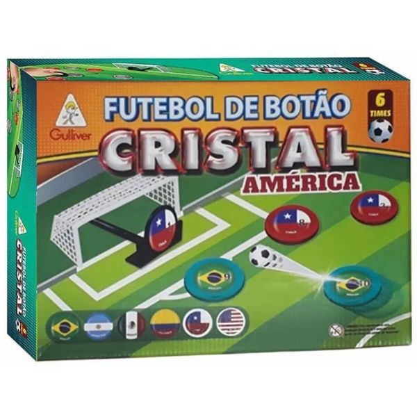 Futebol Botão Cristal com 6 Seleções Sortidos - Gulliver - AMERICA Gulliver