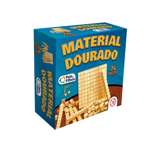 Jogo - 74 Peças - Material Dourado - Pais & Filhos PAIS2910