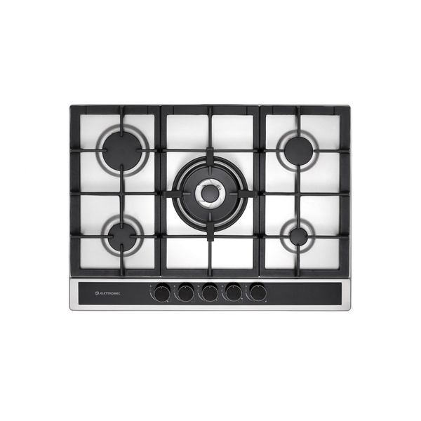 COOKTOP À GÁS ELETTROMEC SOLE 5 QUEIMADORES INOX 70CM BIVOLT CKG-5Q-70-SL-3TNB