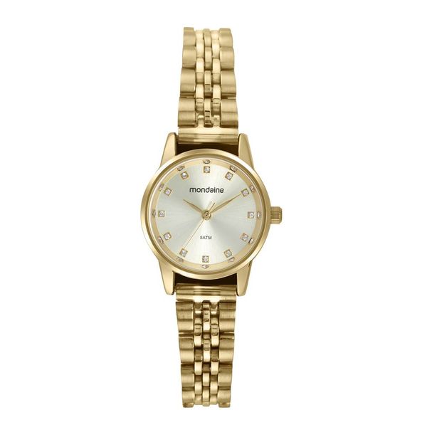 Relogio Mondaine Feminino Ref:32725lpmvde1 Social Dourado