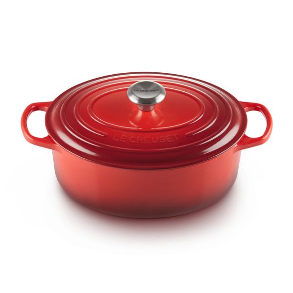 PANELA OVAL LE CREUSET 23CM SIGNATURE - Vermelho 21178230602430