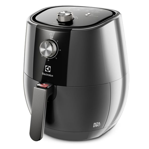 FRITADEIRA ELÉTRICA ELECTROLUX AIRFRYER GRAND 4L CINZA EFFICIENT POR RITA LOBO 127V EAF30