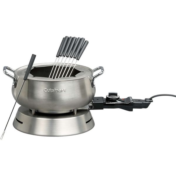 PANELA PARA FONDUE CUISINART EM AÇO ESCOVADO C/ TAMPA 127V CFO-50CBBR 4081270099