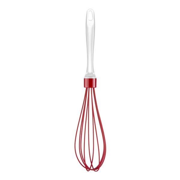 Bate Clara Silicone Cabo Acrílico 30cm Vermelho UP Home - UD179 UD179