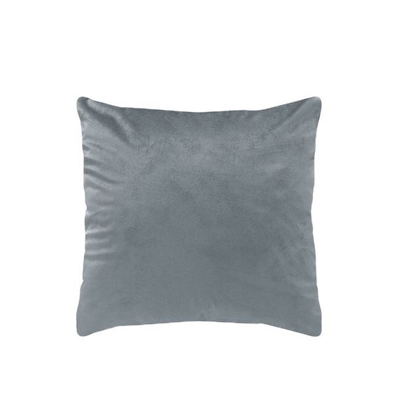 Almofada para Sofa Cinza Aveludada Macia Decorativa 45x45cm