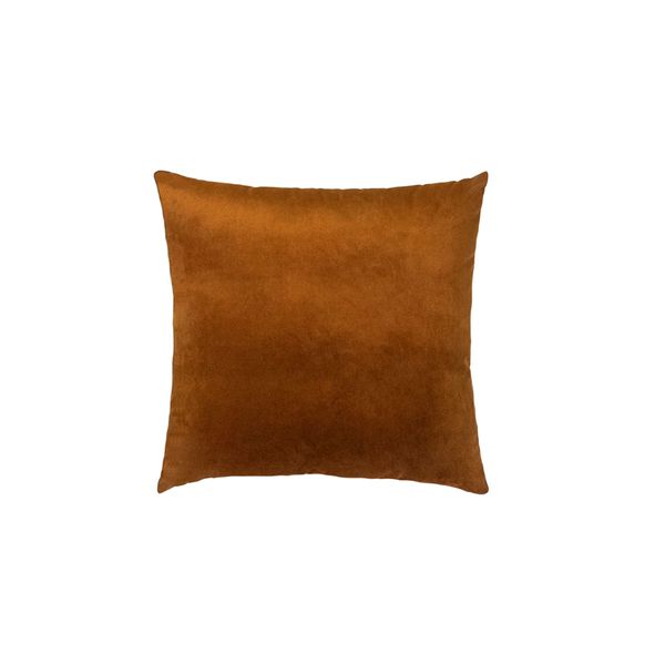 Almofada para Sofa Aveludada Cobre Marrom Terracota 50x50cm