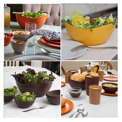 Tigela Funda Saladeira Pote Pipoca ECO Marrom Imbuia 3,9L