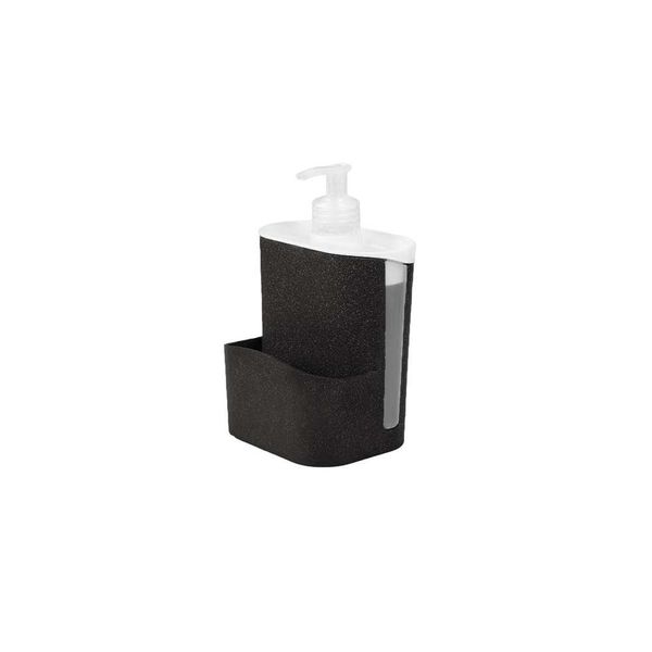 Porta Detergente Esponja Dispenser Preto ECO 500ml