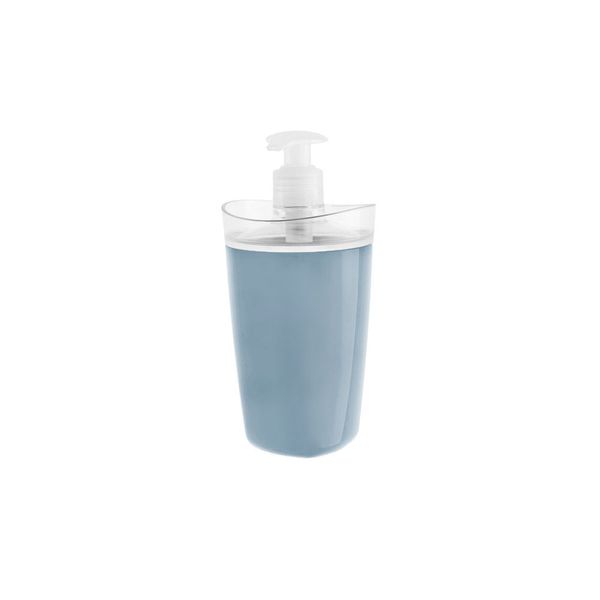 Porta Sabonete Liquido Gel Dispenser Cinza Azulado