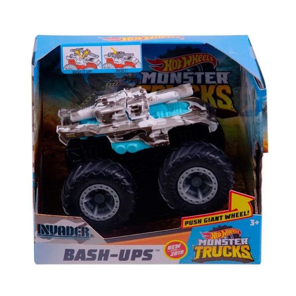 Veículo - Hot Wheels - Monster Trucks - INVADER Mattel