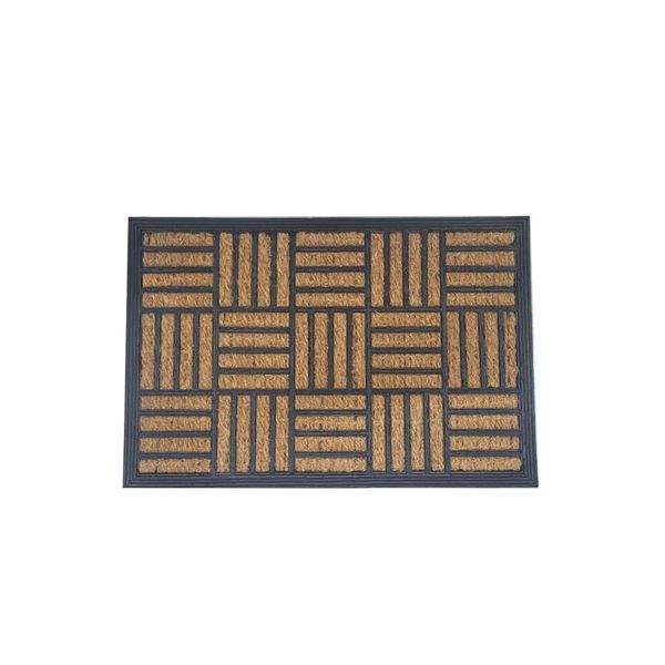 Capacho Tapete de Entrada Fibra de Coco Borracha 40x60cm Capacho Tapete de Entrada Fibra de Coco Borracha 40x60cm