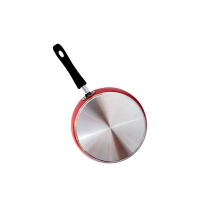 Panela Frigideira Vermelha e Tampa Aluminio Fundido 22 cm