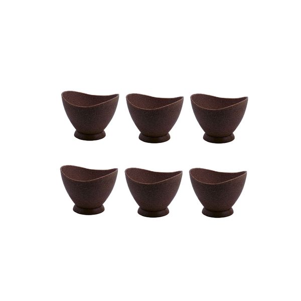 Taça de Sobremesa Tigela Cumbuca Marrom Imbuia ECO 200ml 6un