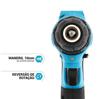 Parafusadeira Philco Force PPF120 3 em 1 1500RPM Bivolt